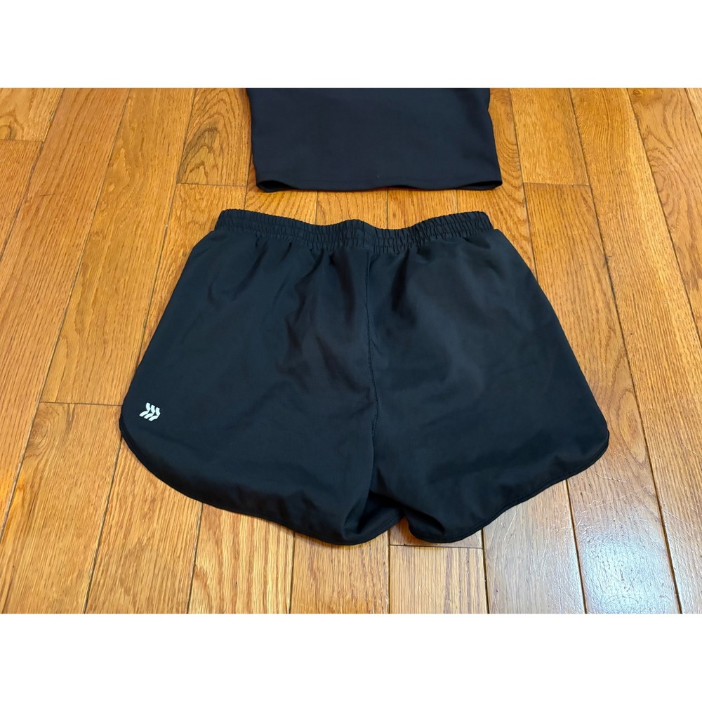 Old Navy Powersoft Tank & All in Motion Shorts Set Black Kids Size L 10-12 XL 14 - Picture 3 of 8